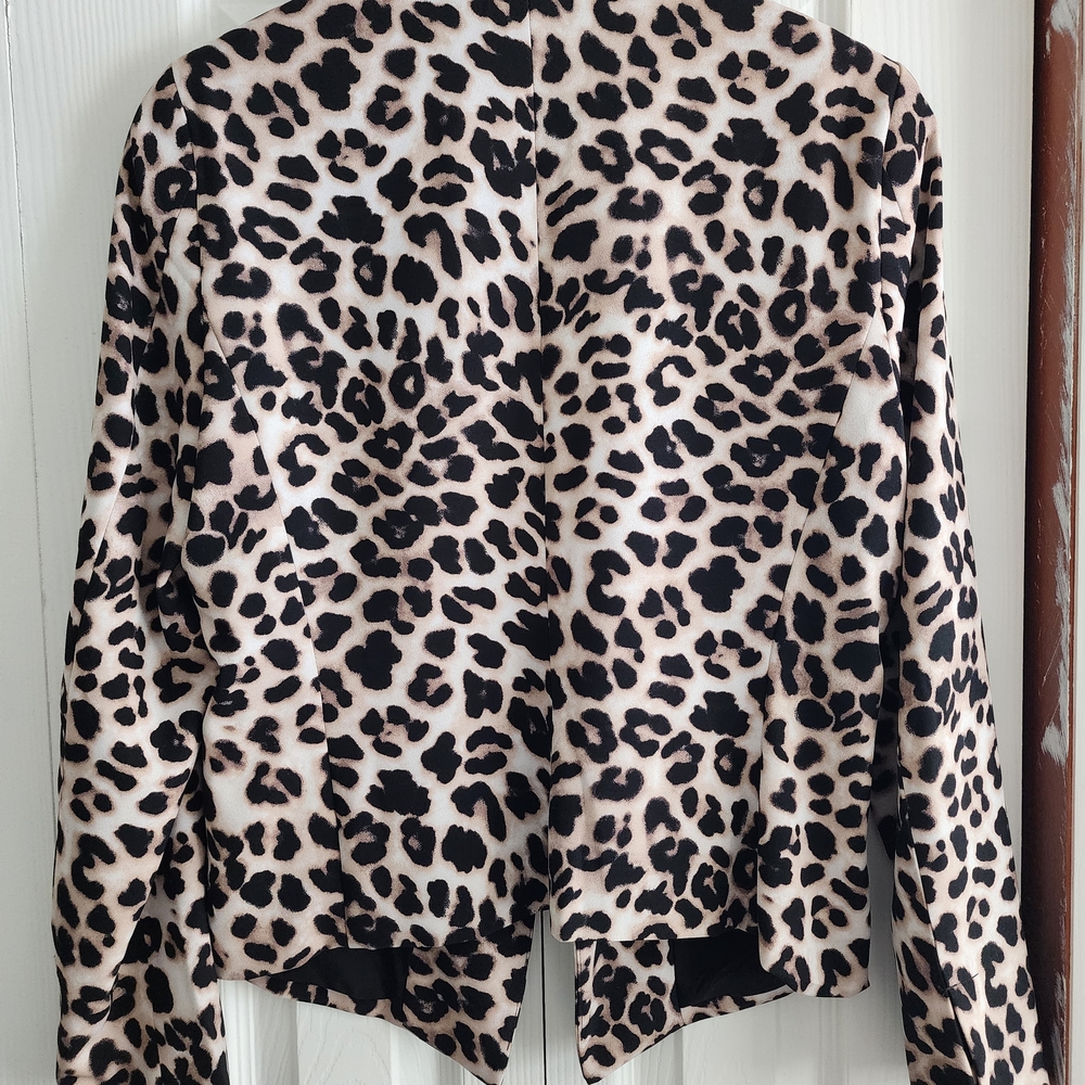 New York & Company Leopard Print Blazer - Picture 3 of 3